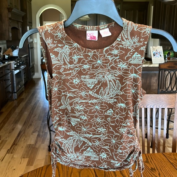 Baby Tee Tropical Tank Coffee Bean Brown - Picture 4 of 11